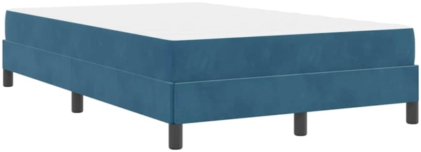 vidaXL Boxspringbett mit Matratze Dunkelblau 120 x 190 cm Stoff 3398681 Bild 9