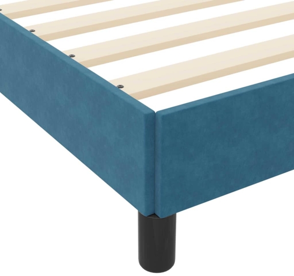 vidaXL Boxspringbett mit Matratze Dunkelblau 120 x 190 cm Stoff 3398681 Bild 10