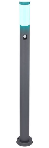 RGB LED Stehleuchte, Edelstahl , Bewegungsmelder H 110 cm