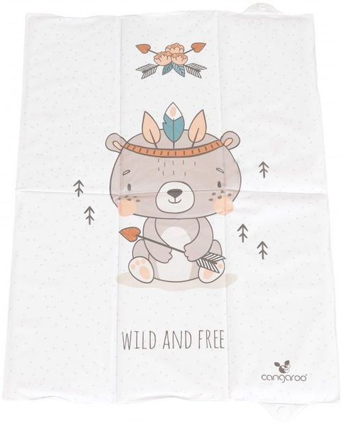 Cangaroo Wickelauflage faltbar 40x60 cm, abwaschbar wasserdicht für unterwegs beige