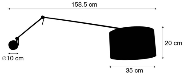 Qazqa Wandleuchte Blitz, ohne Leuchtmittel, E27, Grün, Modern, Stahl, 1-flammig Bild 3