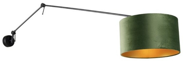 Qazqa Wandleuchte Blitz, ohne Leuchtmittel, E27, Grün, Modern, Stahl, 1-flammig Bild 4