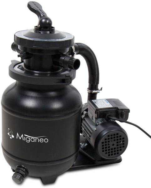 Miganeo Sandfilteranlage Dynamic 6500 Speed Clean | schwarz | 4,5 m³/h Leistung
