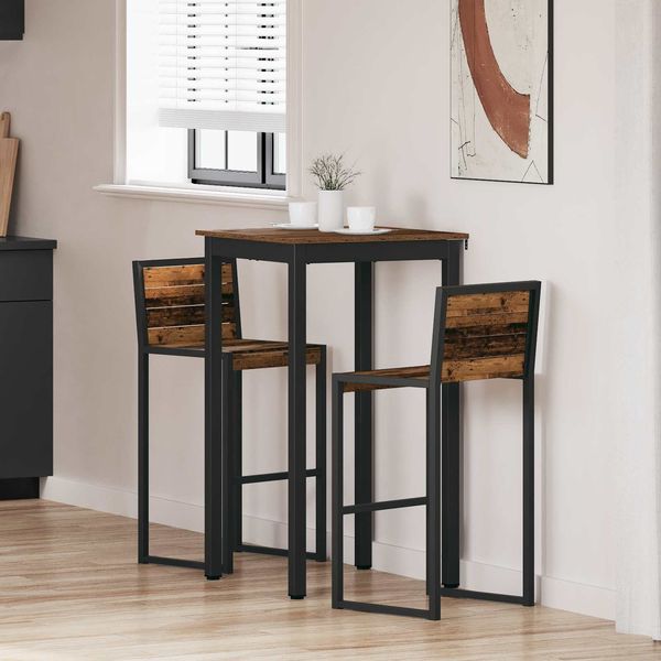 Stehtisch, Bartisch Holzwerkstoff 60 x 60 x 105 cm