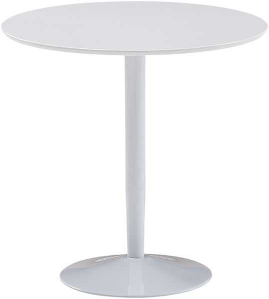 Esstisch Rund 75x75x74 cm Kleiner Küchentisch Weiß Hochglanz, Runder Esszimme... Bild 6