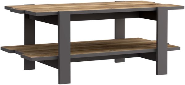 Couchtisch >COFFEE TABLES< (BxHxT: 110x45,5x60 cm) Wolfram Grau/Artisan Eiche