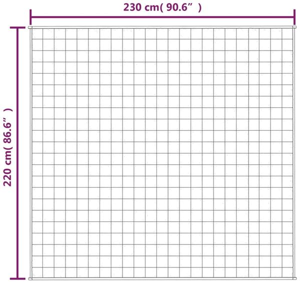 vidaXL Gewichtsdecke Stoff, 1 x Gewichtsdecke, Dunkelblau, 220x230 cm, Baumwolle, 11 kg Bild 6