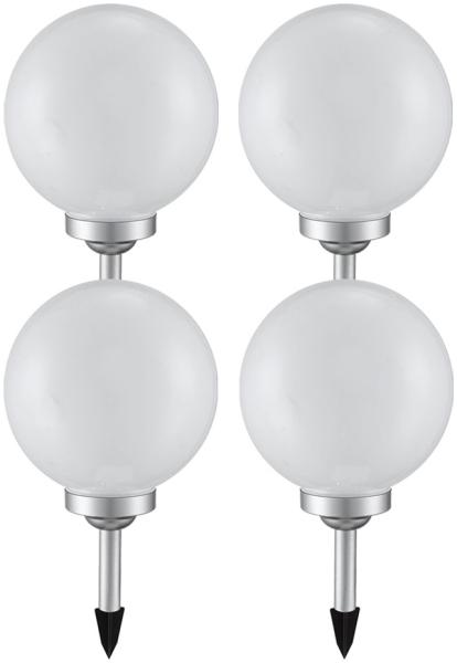 4er Set LED Solar Kugel Stecklampen Durchmesser 20 cm, SOLAR