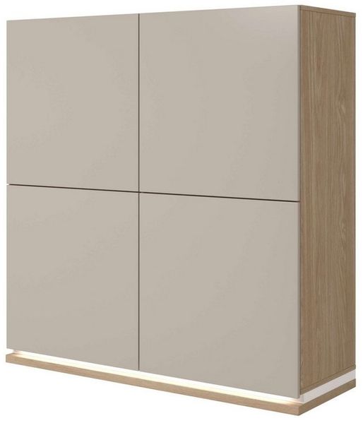 99rooms Highboard Korde (Sideboard, Highboard), mit 4 Türen, 8 Fächer, 6 Einlegeböden, Modern Design