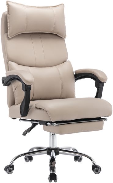 Bürostuhl H 120 x T 65 x B 48 cm,ergonomisch höhenverstellbar drehbar Tech-Stoff Beige 1 Stück Bild 9