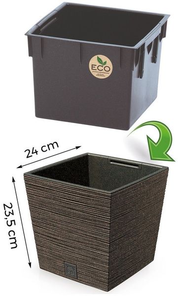 Annastore Pflanzkübel Blumentopf - Blumenübertopf für den Außen - Pflanzgefäß - Pflanztopf, Wetterfest, Inkl. Innentopf