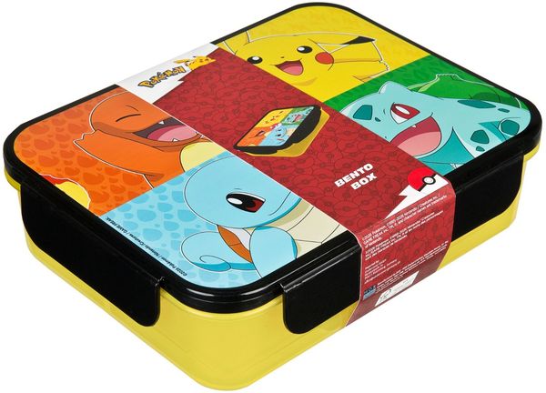 Pokemon Lunchbox gelb Brotdose Pausenbox für Alltag Schule und unterwegs