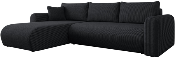 Ecksofa Eliwo Cord (Farbe: Poso 135)