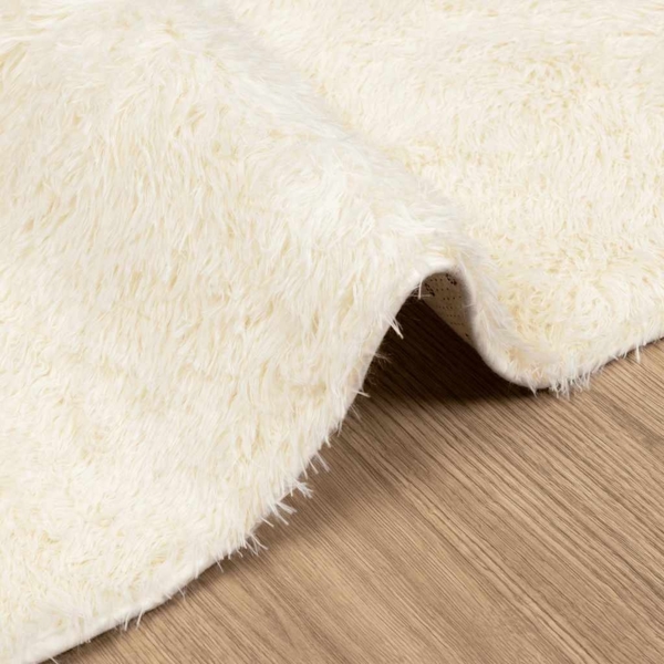 vidaXL Teppich Shaggy Hochflor NAVARRA Creme 200x290 cm Polyester 4102847 Bild 4