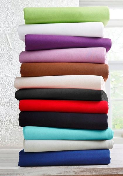 bellana Spannbettlaken Melone in Gr. 70x140, 90x200, 140x200 oder 180x200 cm, Mako-Jersey, Gummizug: rundum, (1 Stück), Baumwolle, Matratzen bis 25cm Höhe, Spannbetttuch auch für Kinder
