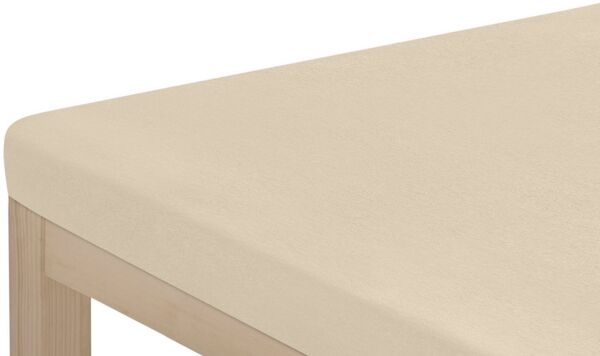 OTTO home Spannbettlaken Topper Basic, in Gr. 90x200, 140x200 oder 180x200 cm, Microfaser-Jersey, Gummizug: rundum, (1 Stück), Baumwolle, Matratzen bis 8 cm Höhe, Bettlaken, Spannbetttuch, Laken