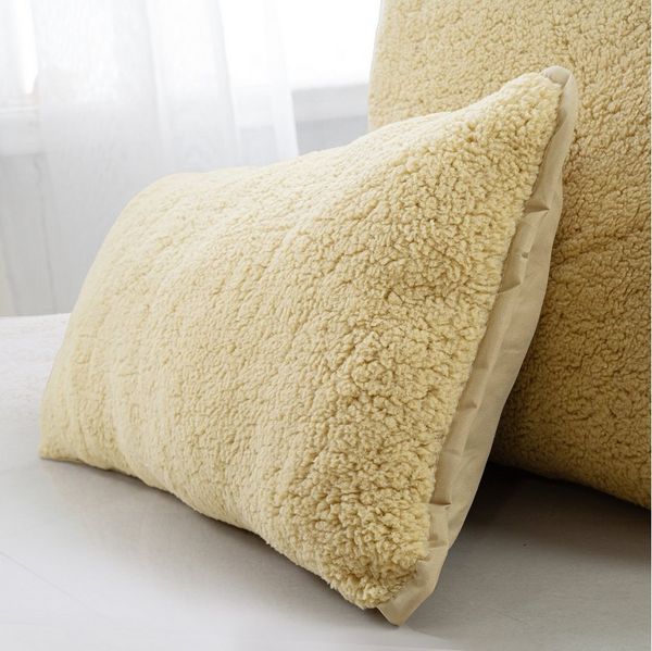 OTTO home Microfaserkissen Elvia, Teddy Plüsch Kissen, Füllung: Polyester, Bezug: Polyester, in 40x80 & 80x80 cm erhältlich