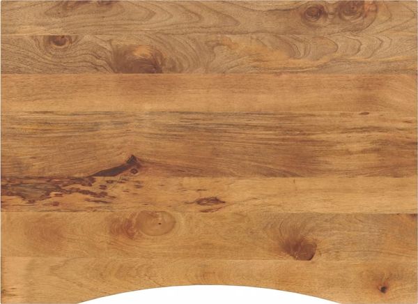 vidaXL Schreibtischplatte mit Aussparung 100x80x2,5cm Massivholz Mango 370220