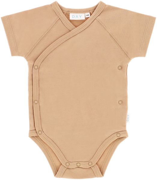 DAY Wickelbody Kurzarm - Gr. 74/80 - Mokka Mocca