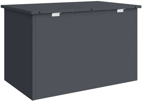vidaXL Gartenlagerkissenbox Stahl 80 x 50,5 x 50 cm 180 Anthrazit 874569 Bild 8