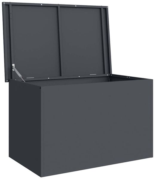 vidaXL Gartenlagerkissenbox Stahl 80 x 50,5 x 50 cm 180 Anthrazit 874569 Bild 5