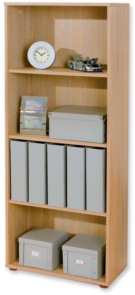 Regal Bücherregal PARINI 3 Sonoma Eiche mit 3 verstellbaren Böden