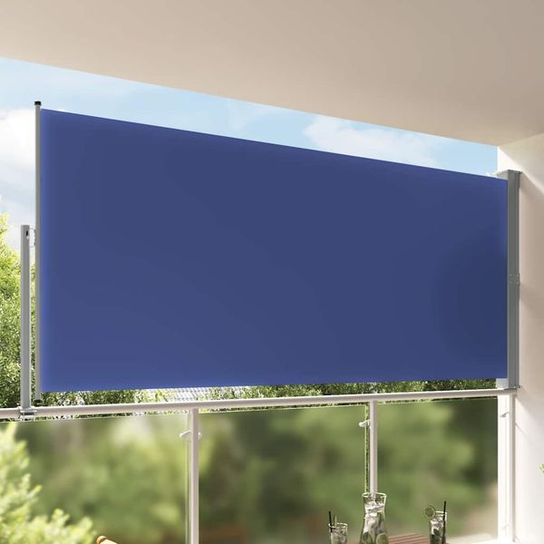 Ausziehbare Seitenmarkise, Sichtschutz 160x300 cm Blau
