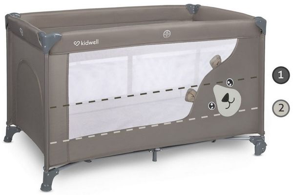 COIL Baby-Reisebett Babybett, Kinderreisebett, Kinderbett, BLISSY - Babybett, mit Seiteneingang, LockGuard-Schutz, faltbare Matratze