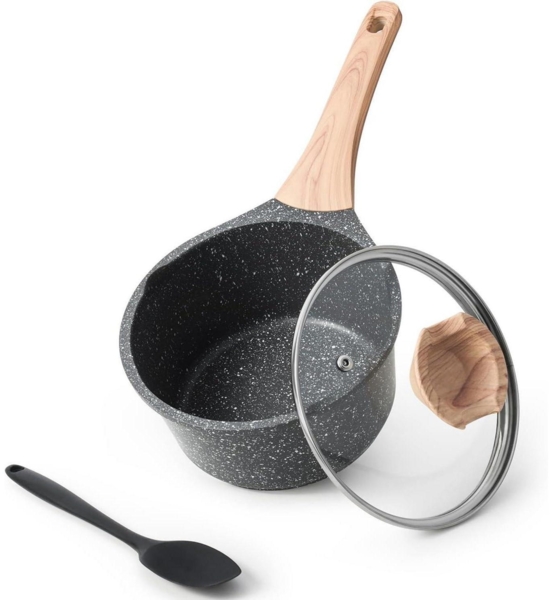 Kordisen Kasserollen Set 2,5L Antihaft Granit Stielkasserolle