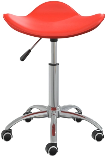 vidaXL Esszimmerstuhl Drehbar Rot Kunstleder [3088567]