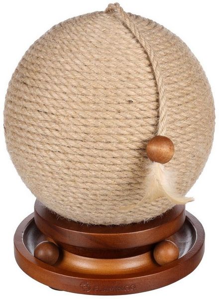 Flamingo Kratzkugel Kratzball Isabella braun