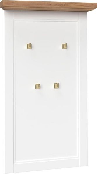 Home affaire Garderobenpaneel Tara, hochwertig UV lackiert, Metallhaken