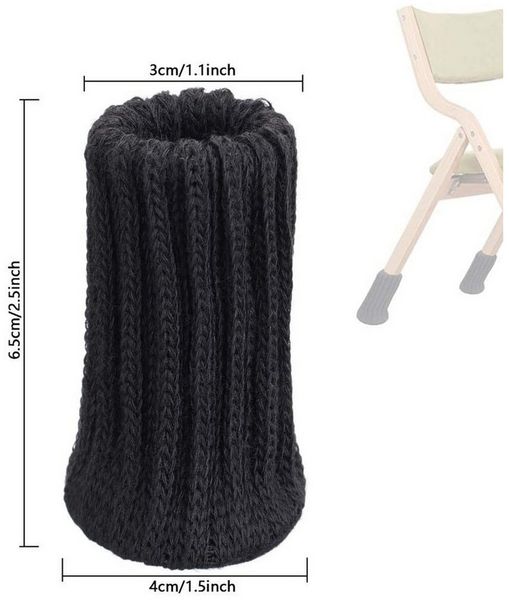 TUWENA Tischbein 24 Stück Stuhlbeinsocke Möbel Socken mit Fühlte Pads, Schutz Stuhl