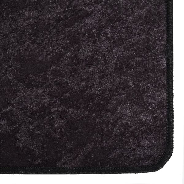 vidaXL Teppich Waschbar 160x230 cm Anthrazit 337955 Bild 6