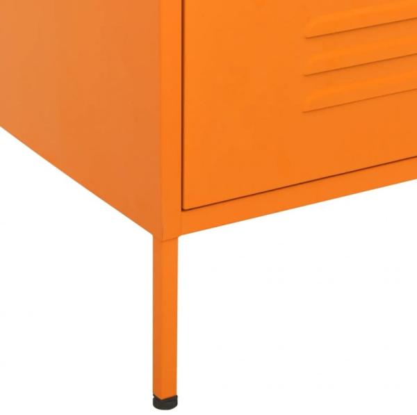 vidaXL Kommode Orange 80x35x101,5 cm Stahl 336201 Bild 8