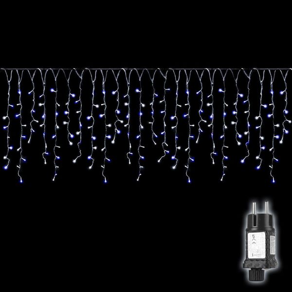 SALCAR 5m LED Eisregen Lichterkette Außen Innen