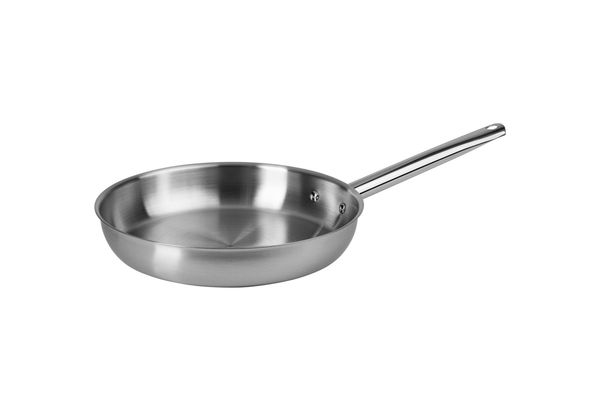 ONVAYA® Edelstahlpfanne 28cm | Bratpfanne | ohne Beschichtung | Induktion & backofengeeignet