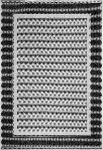 andiamo In- und Outdoor Teppich wetterfest Arizona - Balkon Teppich wasserfest Outdoor-Teppich auch nutzbar als Wohnzimmerteppich oder Küchenteppich Anthrazit 240x340 cm