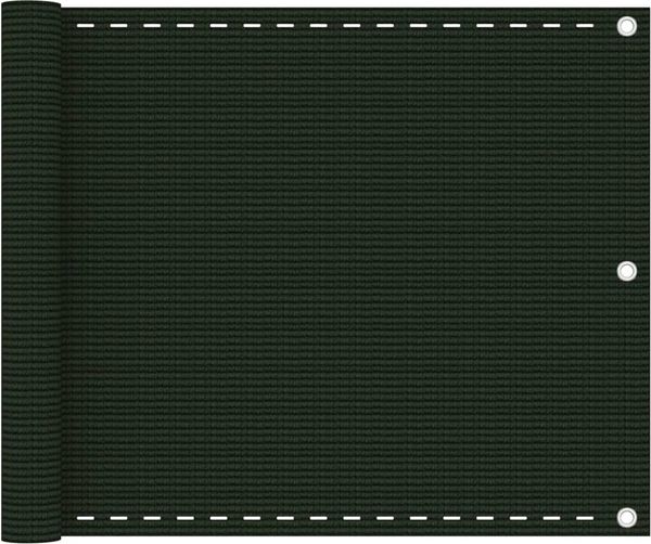 vidaXL Balkon-Sichtschutz Dunkelgrün 75x300 cm HDPE 310968