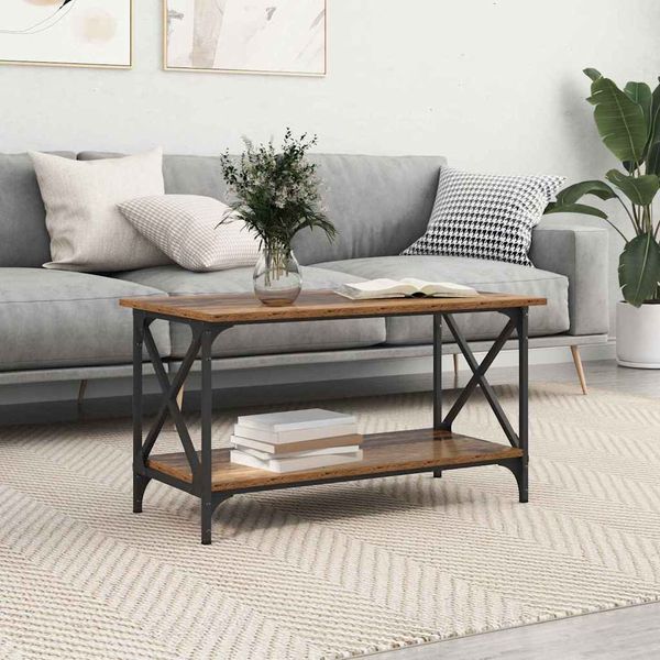 vidaXL Couchtisch Altholz 80 x 45 x 45.5 cm Holzwerkstoff 875731