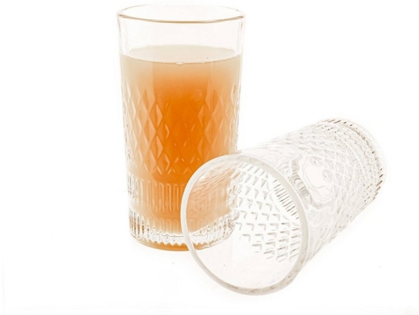 12er Pack Wassergläser aus Glas Gläser-Set 260ml Longdrinkgläser GB04909ZSH