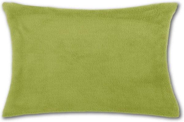 Kissenhülle Kuschel 40x60cm Kissenbezug Dekokissen Auswahl: grün - olivgrün mit Füllung Bild 3