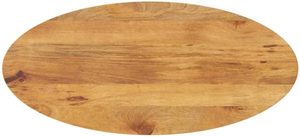 vidaXL Tischplatte 100x40x2,5 cm Oval Massivholz Mango 370860