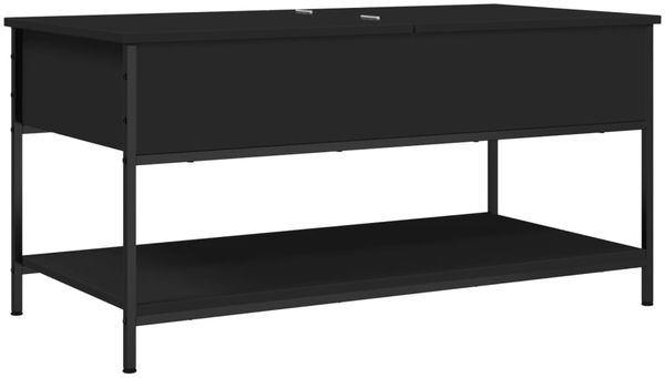 vidaXL Couchtisch Schwarz 100x50x50 cm Holzwerkstoff und Metall 845346 Bild 7
