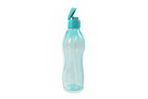 TUPPERWARE Trinkflasche To Go Eco 750 ml blau/türkis Clippverschluss
