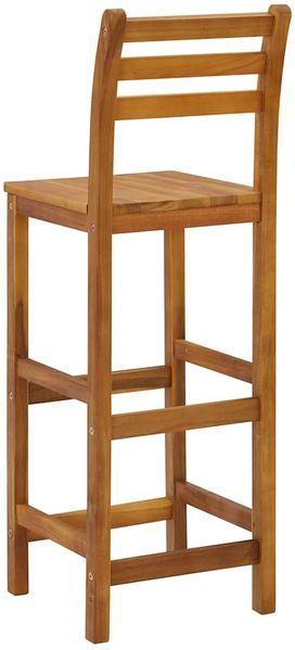 Barhocker LENI 4er Set Massivholz Akazie | Barstühle Küchenhocker Thekenhocker für Küche Hausbar Bild 8