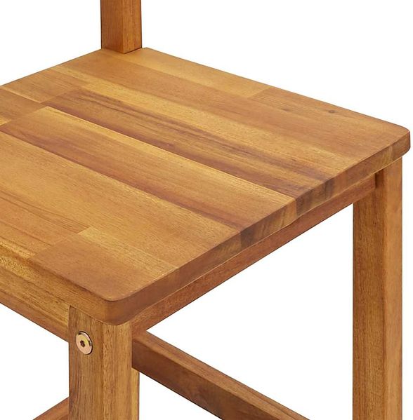 Barhocker LENI 4er Set Massivholz Akazie | Barstühle Küchenhocker Thekenhocker für Küche Hausbar Bild 9
