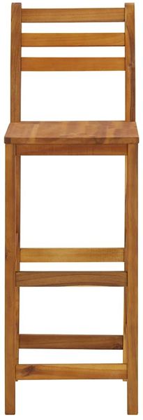 Barhocker LENI 4er Set Massivholz Akazie | Barstühle Küchenhocker Thekenhocker für Küche Hausbar Bild 6