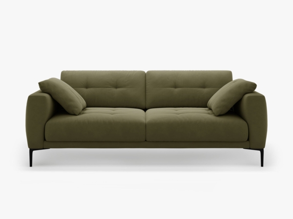 Micadoni Sofa Bemy 3-Sitzer Samt Grün Bild 1
