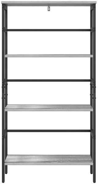 vidaXL Bücherregal Graues Sonoma 60 x 29,5 x 115 cm Holzwerkstoff 883925 Bild 5